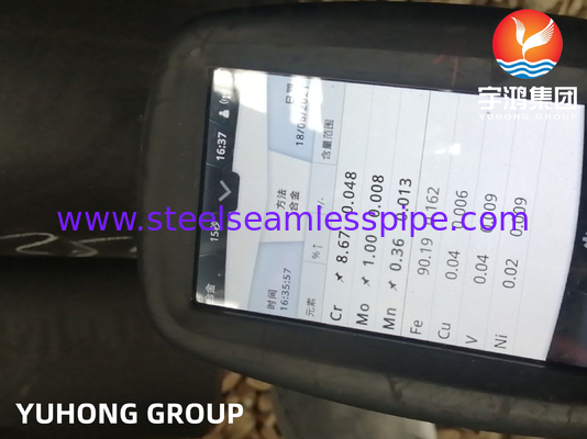 ASTM A335 / ASME SA335 P9 آلیاژ فولاد لوله بدون درز رنگ سیاه