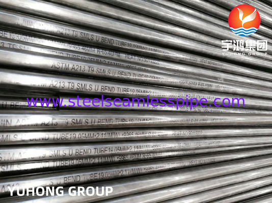 ASME SA213 T9 لوله خم U بدون درز فولاد آلیاژ برای استفاده در دیگ ، کندنسر ، مبادله گرما