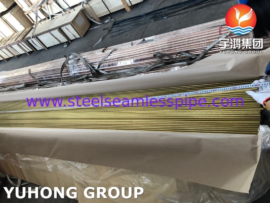 ASME SB111 CuZn20Al2 / CZ110 / UNS C68700 لوله بدون درز آلومینیومی مس