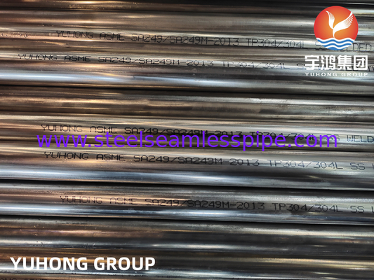 ASME SA249 TP304/304L 1.4301/1.4307 لوله های جوشیده روشن از فولاد ضد زنگ