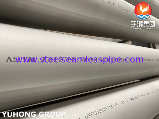 ASTM A312 UNS 31254 لوله های فولادی فولادی استنیتیک بدون سلسله
