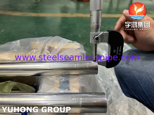 ASTM B111 C71500 CuNi 70٪ 30٪ مس نیکل لوله مبادله گرما بدون درز