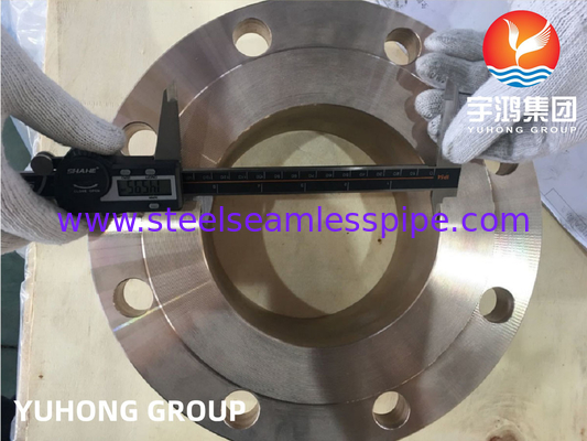 ASTM B151 C70600 آلیاژ مس نیکل فلنج جعل شده Weldneck raised face B16.5 برای لوله