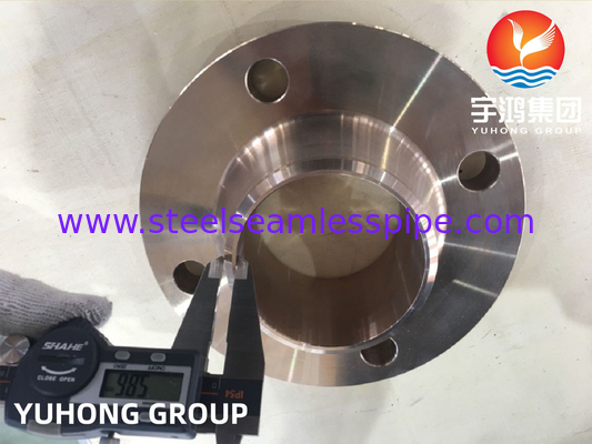 ASTM B151 C70600 آلیاژ مس نیکل فلنج جعل شده Weldneck raised face B16.5 برای لوله