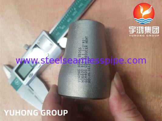 ASTM B366 Inconel 600 / UNS N06600 کم کننده متمرکز آلیاژ نیکل Buttweld
