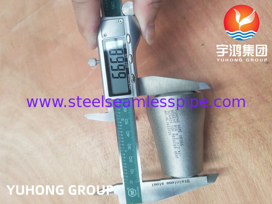 ASTM B366 Inconel 600 / UNS N06600 کم کننده متمرکز آلیاژ نیکل Buttweld