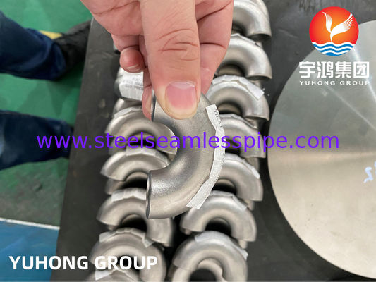 ASTM B366 N06022 Hastelloy C22 زانویی 180 درجه اتصالات فولاد آلیاژی B16.9