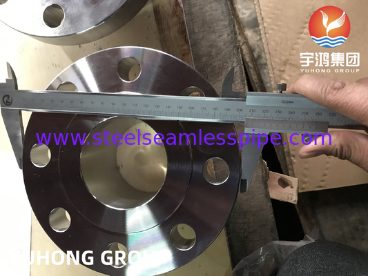 ASTM A182 F51 دو فلز فولاد جعل شده Weldneck Flange RF B16.5 برای نفت و گاز