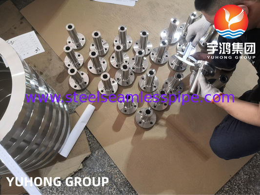 ASME SB564 Monel 400 (UNS N04400, 2.4360) فلنج گردن جوش بلند آلیاژ نیکل