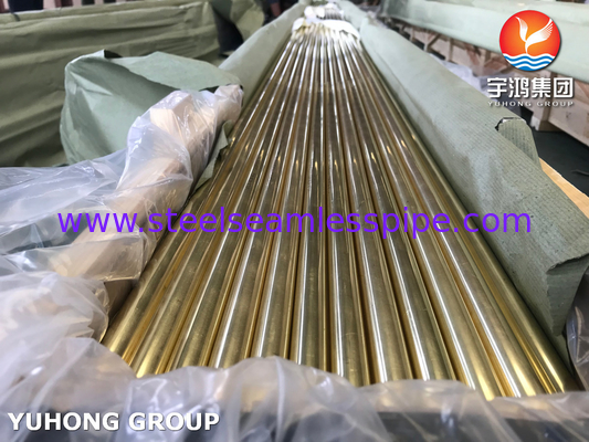 ASTM B111 C44300 لوله بدون درز آلیاژ مس برای مبادله گرما