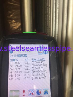 ASTM B444 Gr.2 INCONEL 625 لوله بدون درز لوله برش برای مبدل حرارتی 100٪ UT &amp; ET &amp; HT