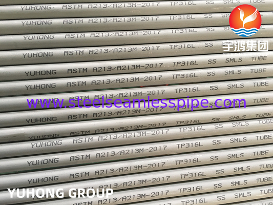 ASME SA213 TP316L 35x2x8000MM لوله دیگ بخار بدون درز برای مبادلات گرما
