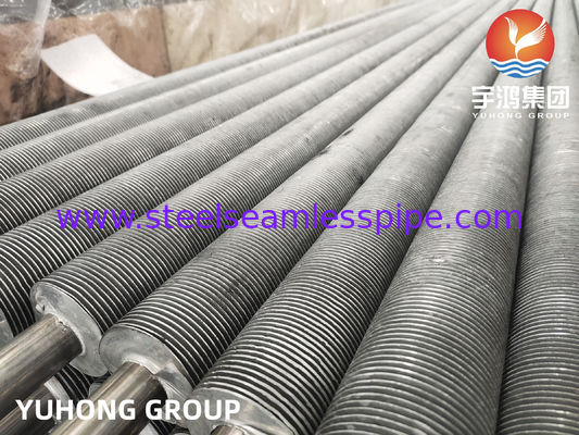 لوله پره دار آلومینیومی با نوع پره G/L/KL/HFW و قطر لوله پایه سفارشی برای انتقال حرارت کارآمد