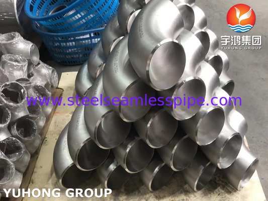 ASTM A815 S31803 دو قطب فولادی دو طرفه با جوش 90 درجه لوله آرنج B16.9