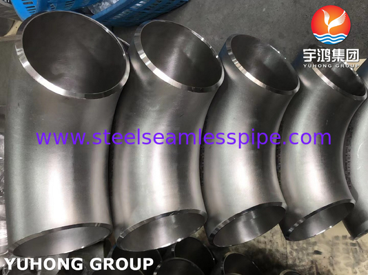ASTM A815 S31803 دو قطب فولادی دو طرفه با جوش 90 درجه لوله آرنج B16.9