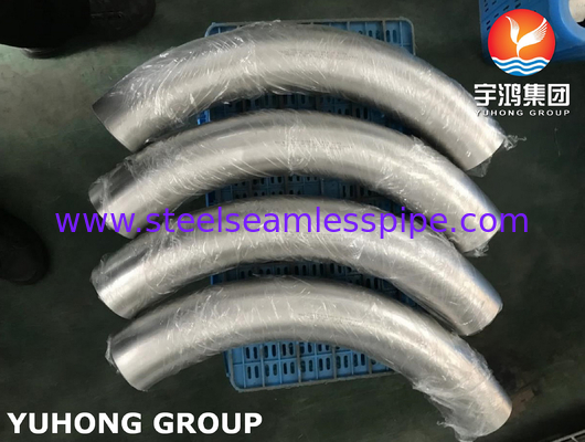 ASTM A815 فولاد دوگانه UNS S31803 لوله های بلت ولد ASME B16.9 5D آرنج