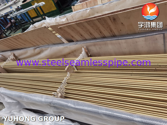 ASTM B111 UNS C68700 لوله مس آلومینیومی لوله مبادله گرما بدون درز U Bend