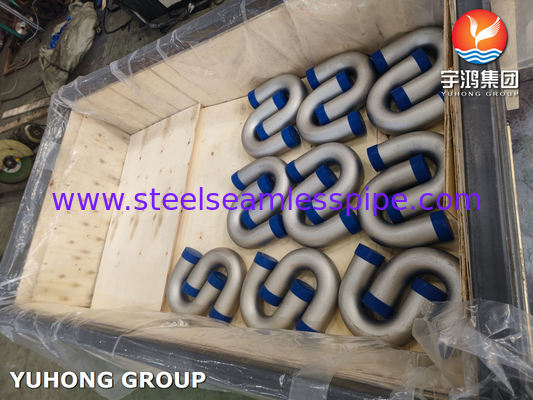 ASME SA213 TP316L 1.4404 لوله خم U فولاد ضد زنگ برای بخاری های آتش