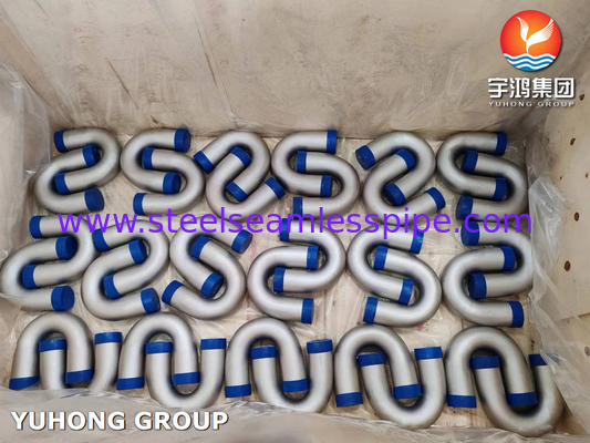 ASME SA213 TP316L 1.4404 لوله خم U فولاد ضد زنگ برای بخاری های آتش