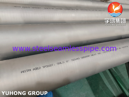 ASTM A312 TP316L لوله بی سیم فولاد ضد زنگ برای نفت و گاز