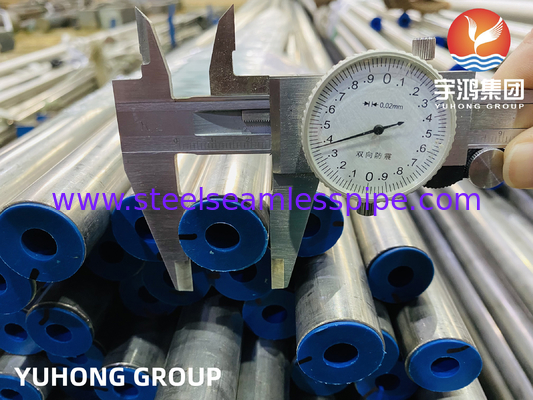 ASME SB167 N06600 نکل کرومیوم آلیاژ آهن لوله بی درهم برای کاربردهای پتروشیمی