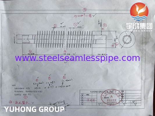لوله پایینی کم، لوله پایه ای بدون درز ASME SA179، مقرون به صرفه برای بخاری آب تغذیه