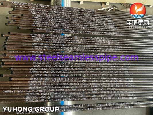 ASTM A335 P5 / X11CrMo5 آلیاژ فولاد لوله بی درهم لوله دیگ فشار بالا