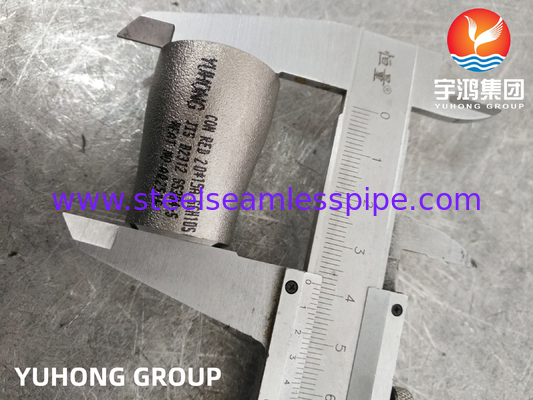 JIS B2312 SS304 Reducer Butt Weld بدون دنده Reducer ECC Reducer لوازم فولاد ضد زنگ