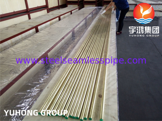 ASTM B111 C44300 مبادله گرما یخچال تهویه دهنده لوله های بدون درز مس از آدرالیستی