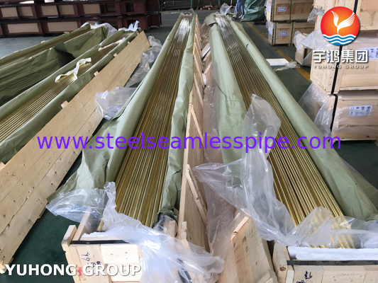 ASTM B111 C44300 مبادله گرما یخچال تهویه دهنده لوله های بدون درز مس از آدرالیستی