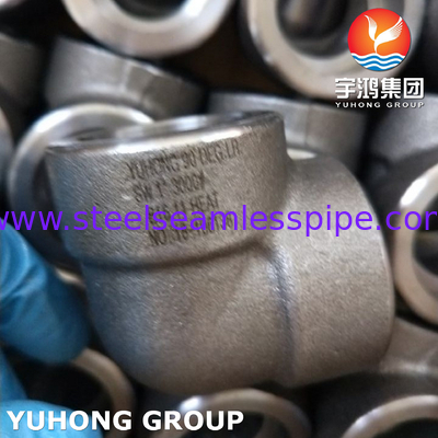 ASTM A105 فیتینگ فولاد کربن سوکت جوش 90Deg LR آرنج 3000LBS ASME B16.11