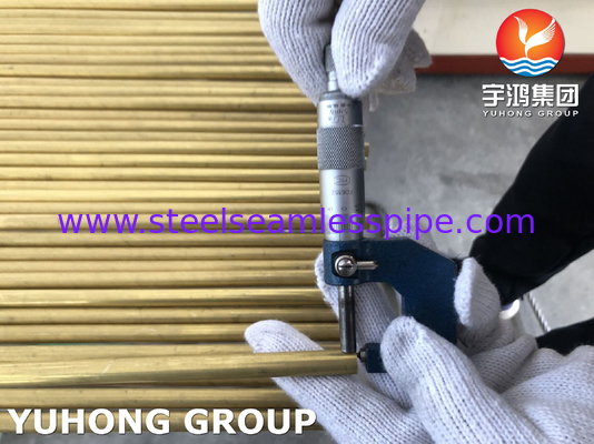 ASME SB111 C70600 C68700 C71500 C44300 لوله بدون درز 100٪ HT 15.88 X 1.24 X 6096MM