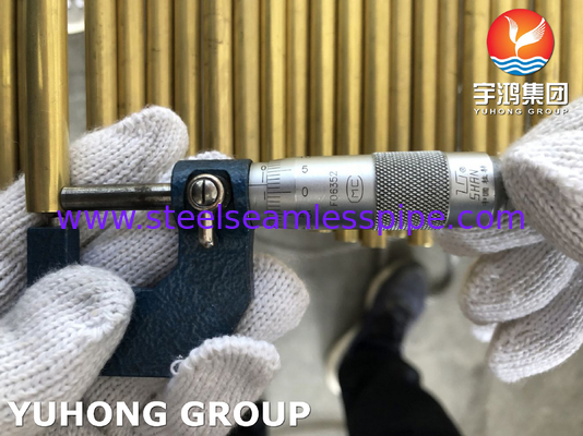 ASME SB111 C70600 C68700 C71500 C44300 لوله بدون درز 100٪ HT 15.88 X 1.24 X 6096MM