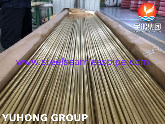 ASTM B111 C68700 لوله مس آلومینیومی لوله آلیاژ مس EN 10204/3.1B