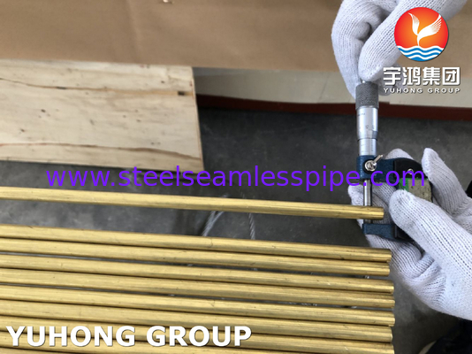 ASTM B111 C68700 لوله مس آلومینیومی لوله آلیاژ مس EN 10204/3.1B