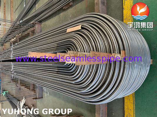 ASME SA213 TP316Ti لوله خم U فولاد ضد زنگ 1.65mm Min ضخامت