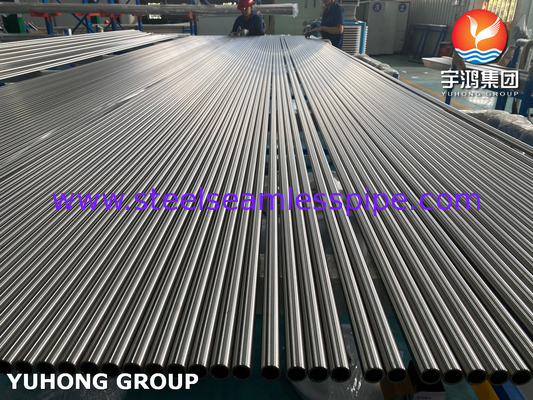 ASTM A249 TP304 1.4301 لوله جوشیده از فولاد ضد زنگ روشن برای مبادله گرما
