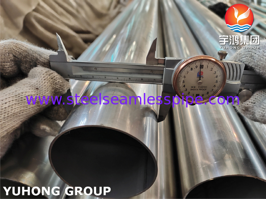 ASTM A249 TP304 1.4301 لوله جوشیده از فولاد ضد زنگ روشن برای مبادله گرما