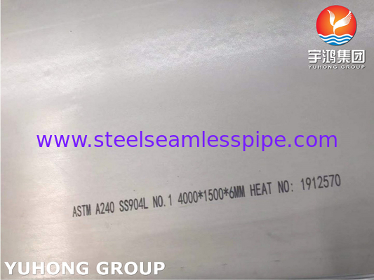 ASTM A240 صفحه فولاد ضد زنگ 904L با مقاومت بالا در برابر خوردگی تنش