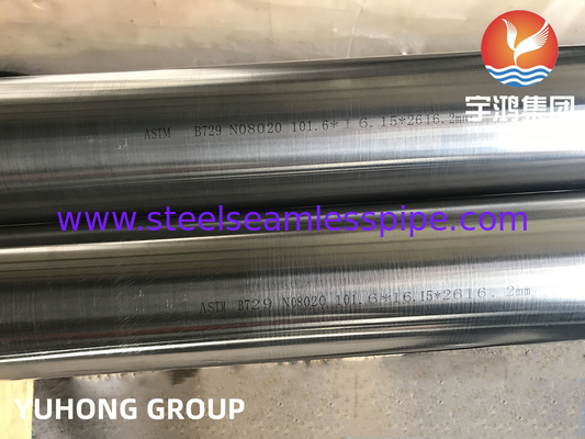 ASTM B729 No8020 آلیاژ20 لوله بدون درز