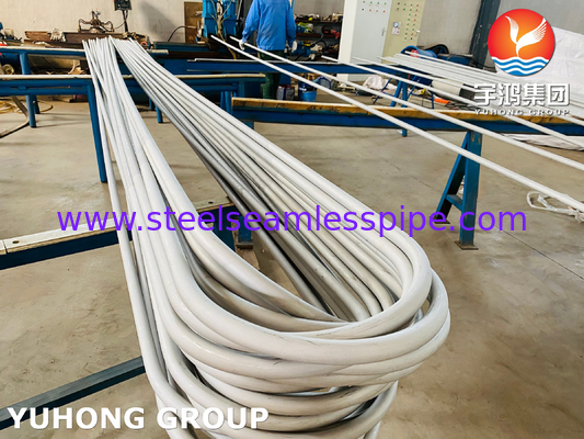 ASME SA213 TP316L 1.4404 لوله خم U فولاد ضد زنگ بدون درز برای مبادله گرما