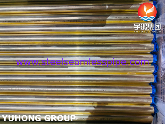 ASTM B111 C44300 / DIN CuZn28Sn1 لوله بدون درز مس میله ای لوله مبدل گرما