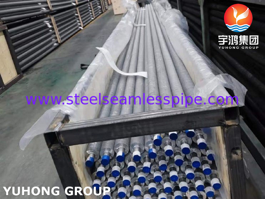 مبادله گرما، لوله ی فلزی، نوع اکسترود، ASTM A213 TP304 با آلونیم 6063