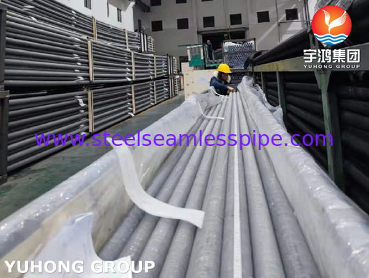 مبادله گرما، لوله ی فلزی، نوع اکسترود، ASTM A213 TP304 با آلونیم 6063
