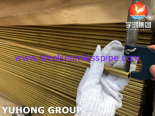لوله برنج آلومینیوم ASTM B111 UNS C68700 CuZn20Al2 برای صنعت نفت و گاز