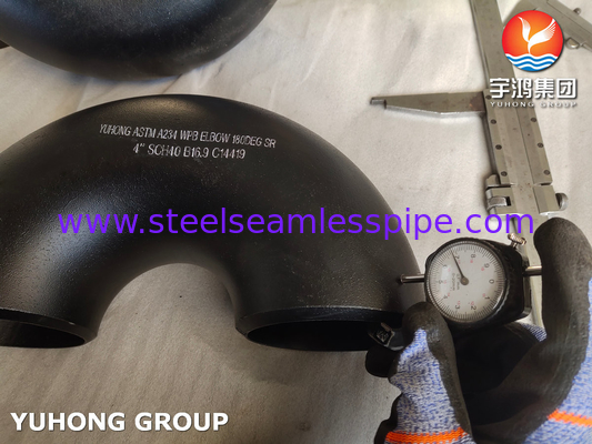 فولاد کربنی ASTM A234 WPB 90/180 درجه SR آرنج