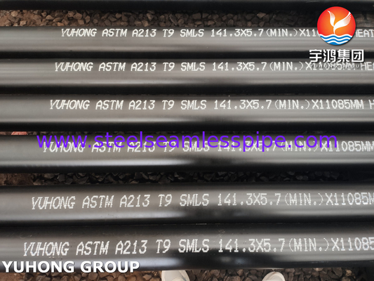 ASME SA213 T9 T11 T22 T91 لوله بدون درز فولاد آلیاژ برای لوله کوره سوخته