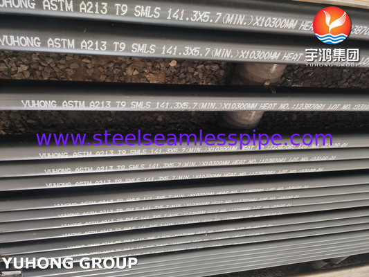 ASME SA213 T9 T11 T22 T91 لوله بدون درز فولاد آلیاژ برای لوله کوره سوخته