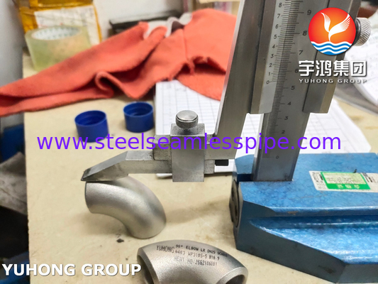 ASTM A403 WP310S-S فولاد ضد زنگ 90 درجه شعاع بلند آرنج