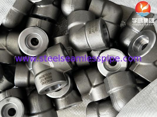 ASTM A182 F92 1/2 اینچ 90° آرنج #6000 ASME B16.11 SW برای نیروگاه ها